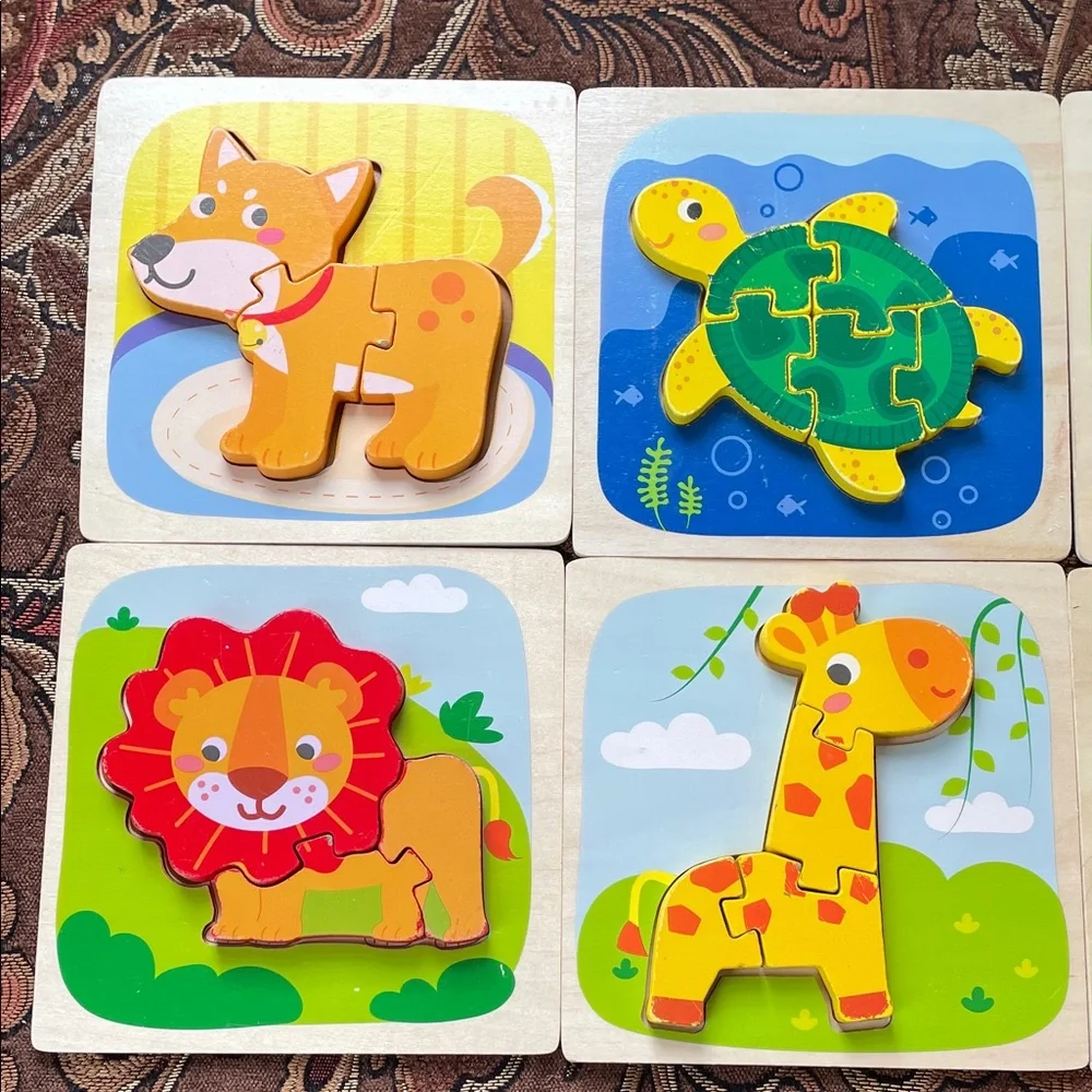 Animal Puzzle Set of 8 for Kids - Multicolor